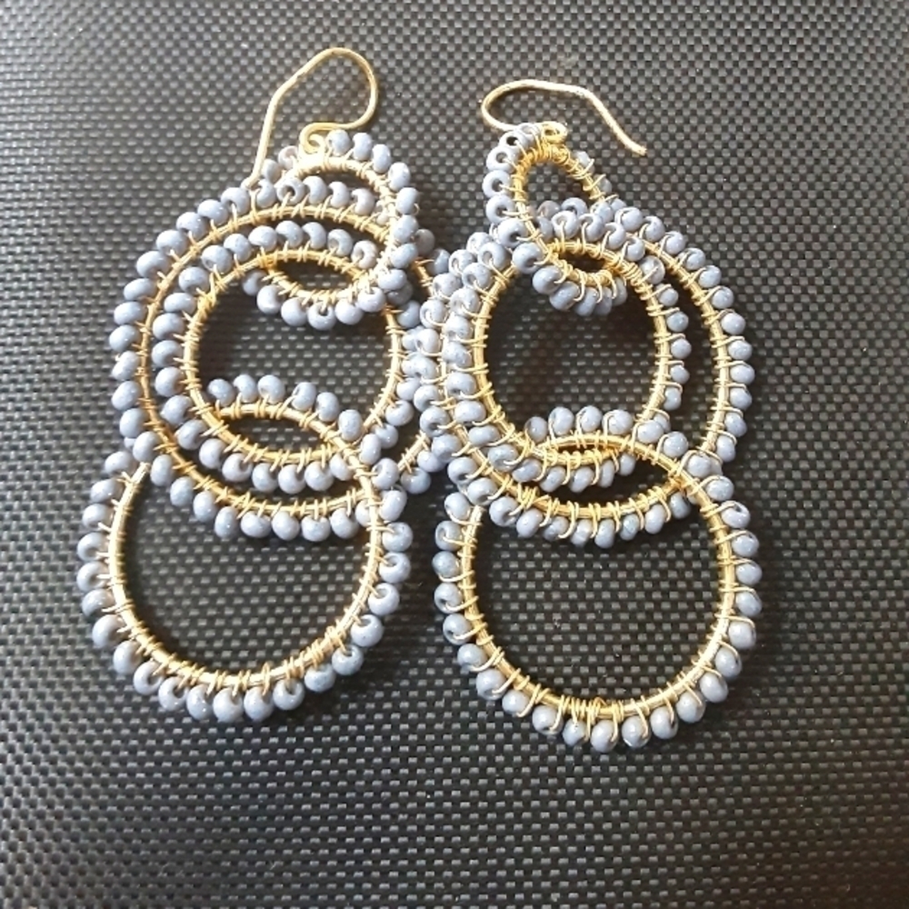 Four Loop Dangle Earrings - image 1